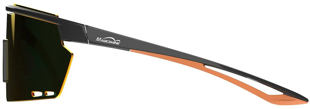 Magicshine Rouleur glasses, cycling accessories with clear lenses and stylish black frame, designed for outdoor riding protection