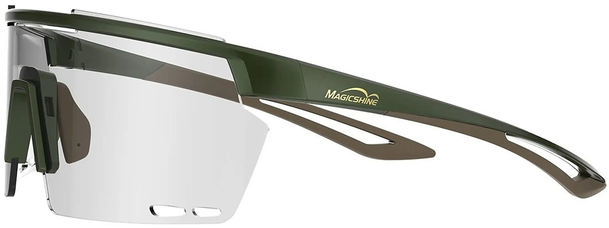 Magicshine Rouleur glasses, clear cycling accessories with lightweight frame and adjustable nose pads, designed for comfortable riding.