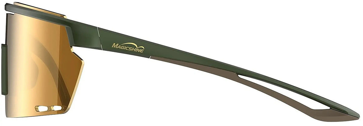 Magicshine Rouleur glasses in black with clear lenses, sporty accessory designed for cycling and outdoor activities.