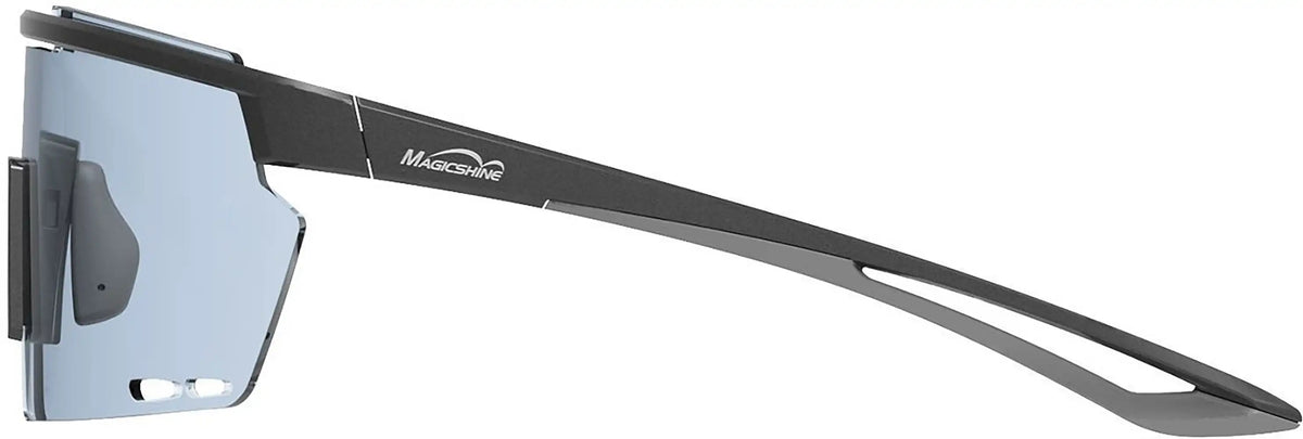 Magicshine Rouleur Glasses, cycling accessories with clear lenses and black frame, designed for outdoor riding protection.