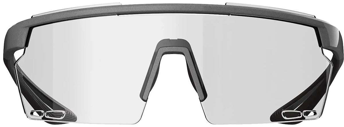 Magicshine Rouleur glasses for cycling, with clear lenses and black frames, designed as durable cycling accessories.