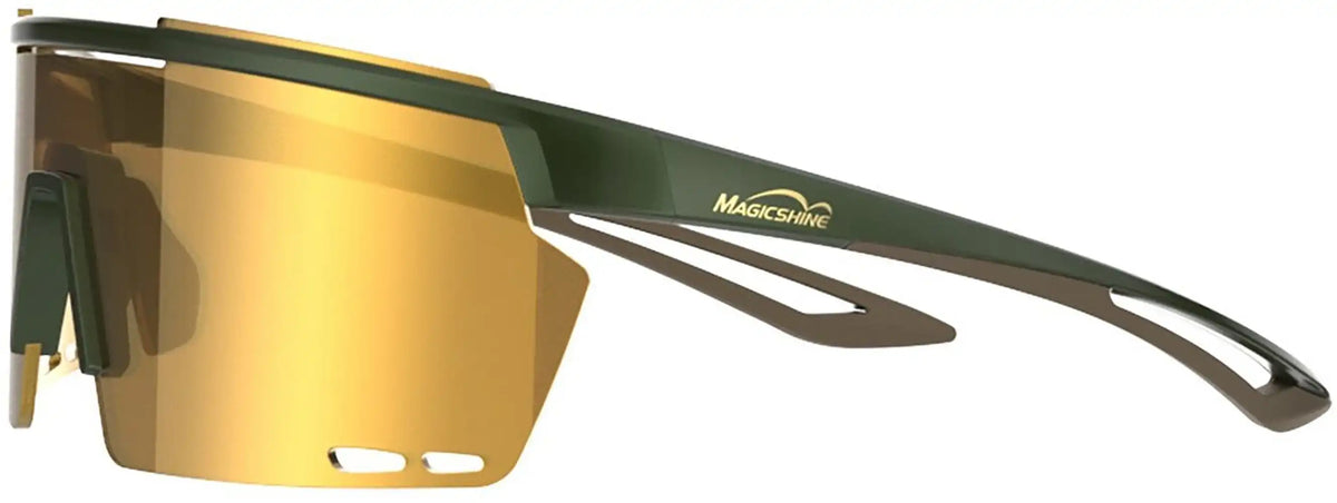 Magicshine Rouleur glasses with clear lenses and black frame, designed for cycling accessories and eye protection.