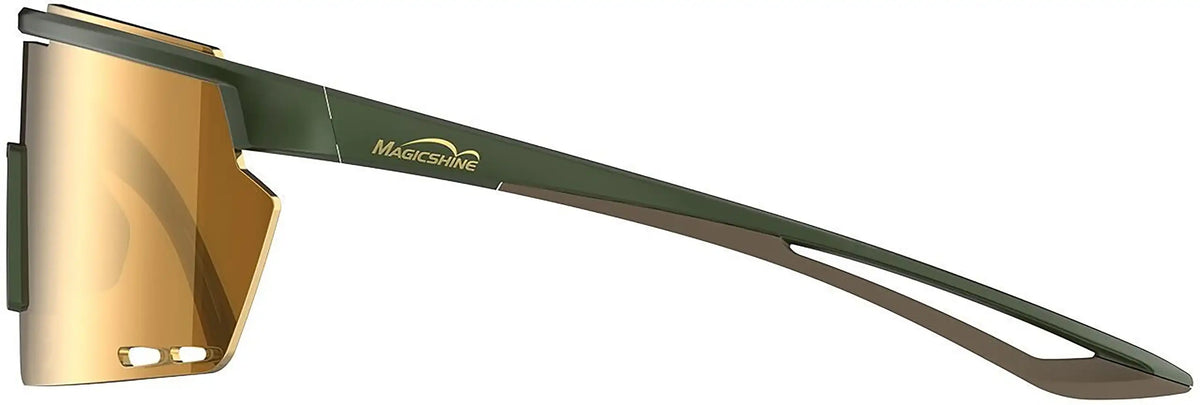 Magicshine Rouleur glasses with clear lenses and black frame, designed as cycling accessories for eye protection.