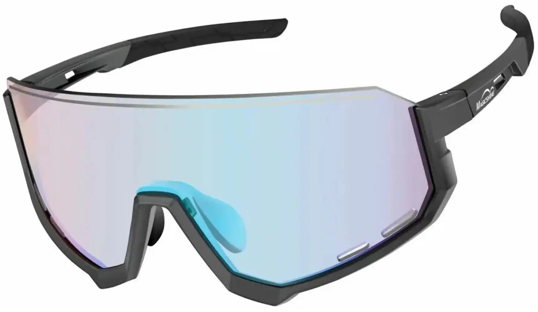Magicshine Sprinter glasses, clear sports eyewear with lightweight frame and wraparound design for active outdoor use.