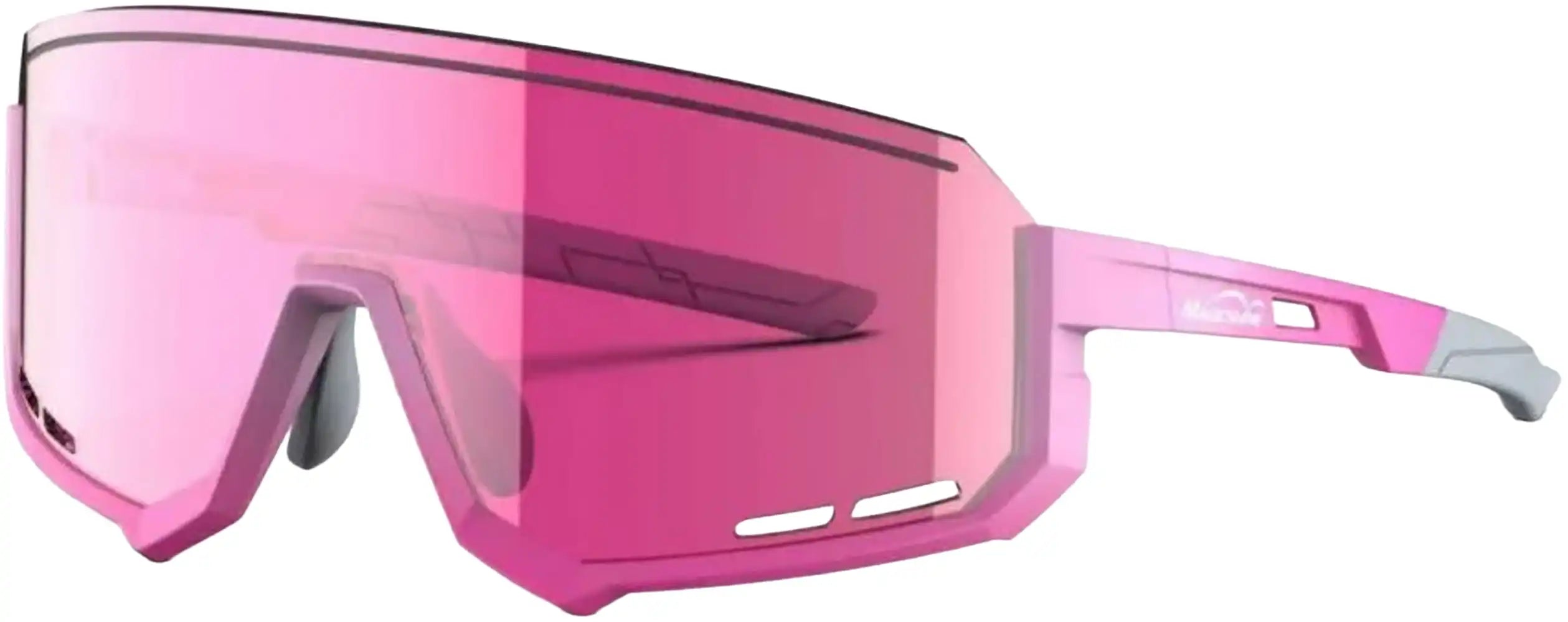 Close-up of Magicshine Sprinter Glasses, sporty accessory with clear lenses and black frame, designed for active outdoor use.