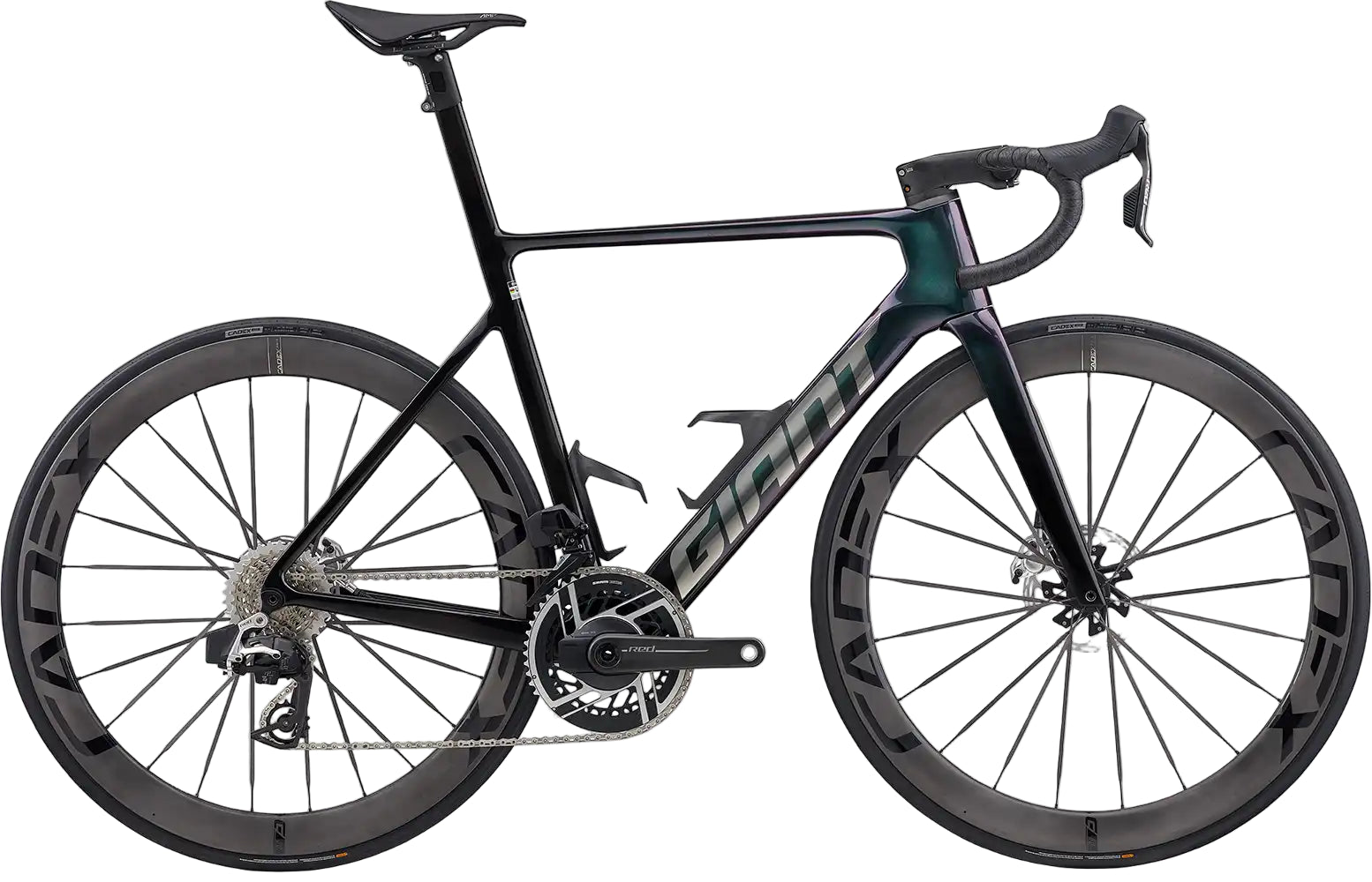 Giant Propel Advanced SL 0 road bike in red with aerodynamic frame and sleek design, ready for high-performance cycling.