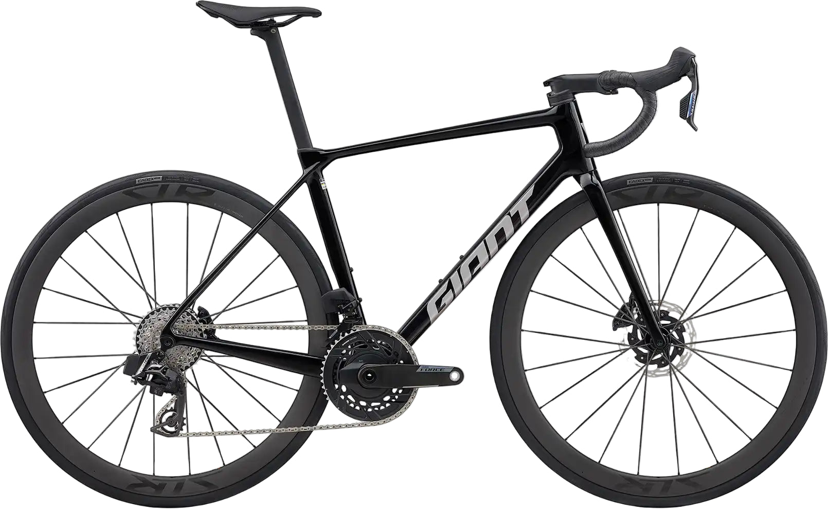 Giant 2026 TCR Advanced Pro 0 AXS road bike with carbon frame and sleek design, featuring aerodynamic components and vibrant color.