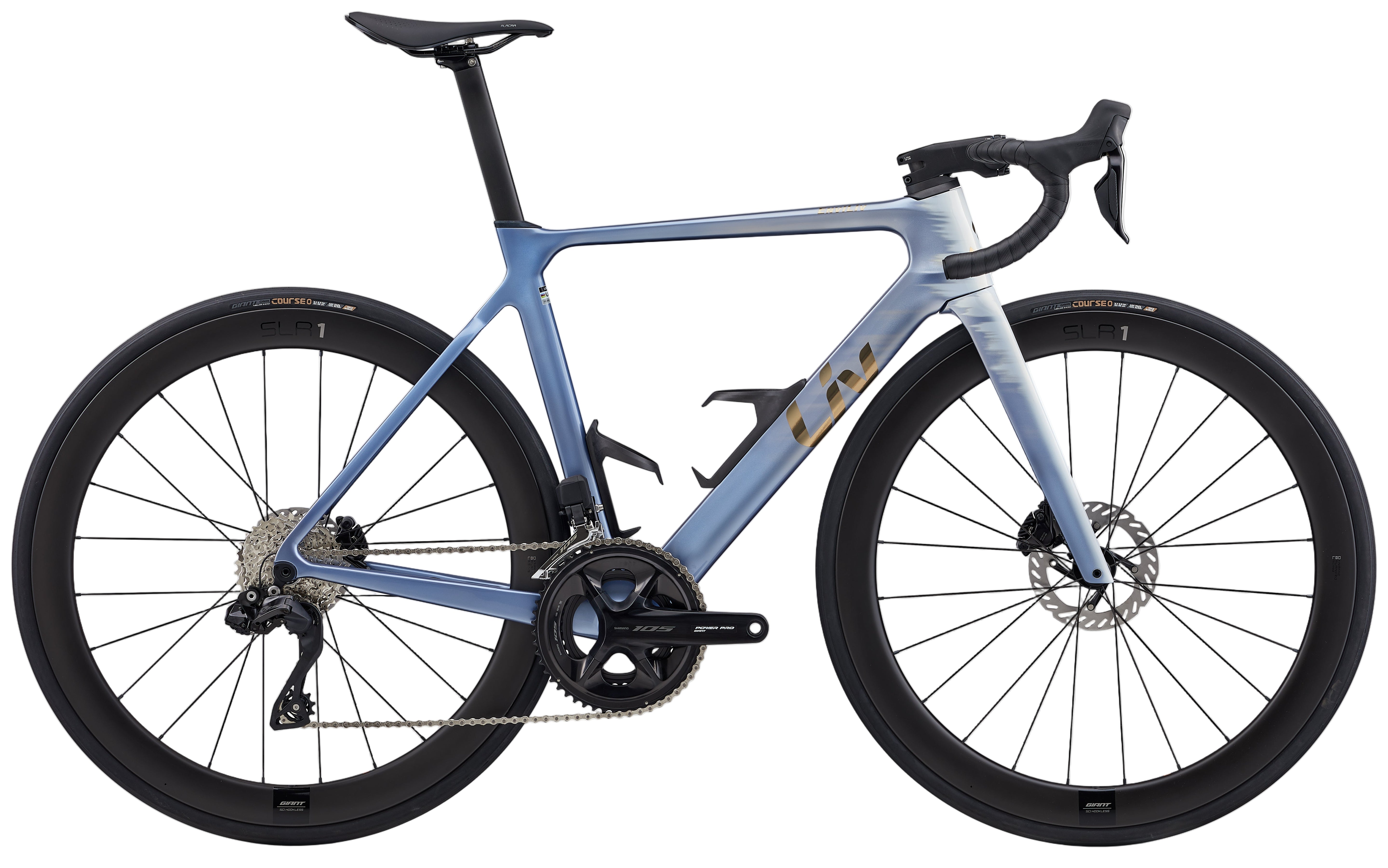 Liv EnviLiv Advanced Pro 1 road bike in Dreamy Blue, lightweight frame and aerodynamic design ideal for racing and long rides.