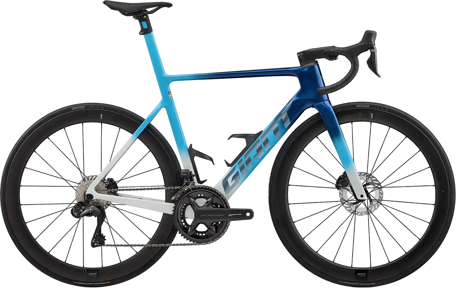 Giant 2026 Propel Advanced SL 1 road bike with sleek navy and azure frame, lightweight design, and aerodynamic features.