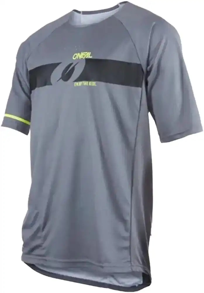Men's Oneal Pin It SS MTB Jersey showing lightweight, breathable fabric with short sleeves and stylish design for mountain biking.