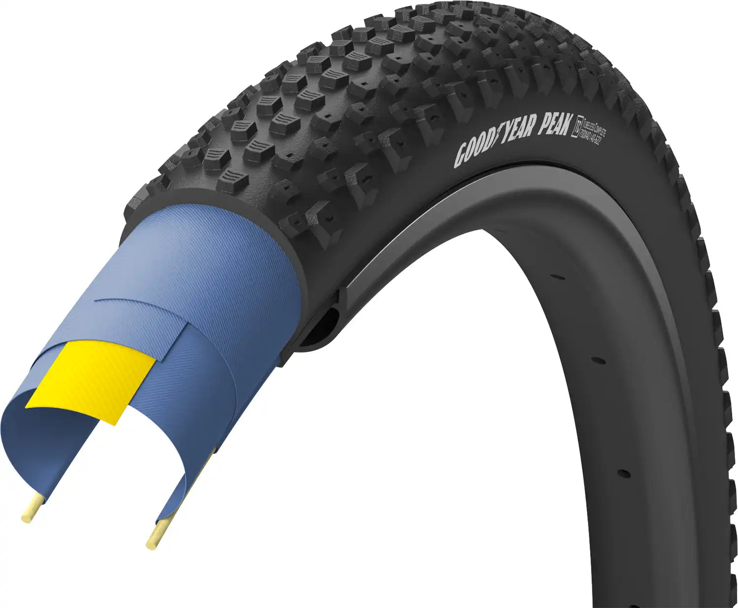 Goodyear Peak Ultimate Tubeless Folding Gravel Tyre - ABC Bikes