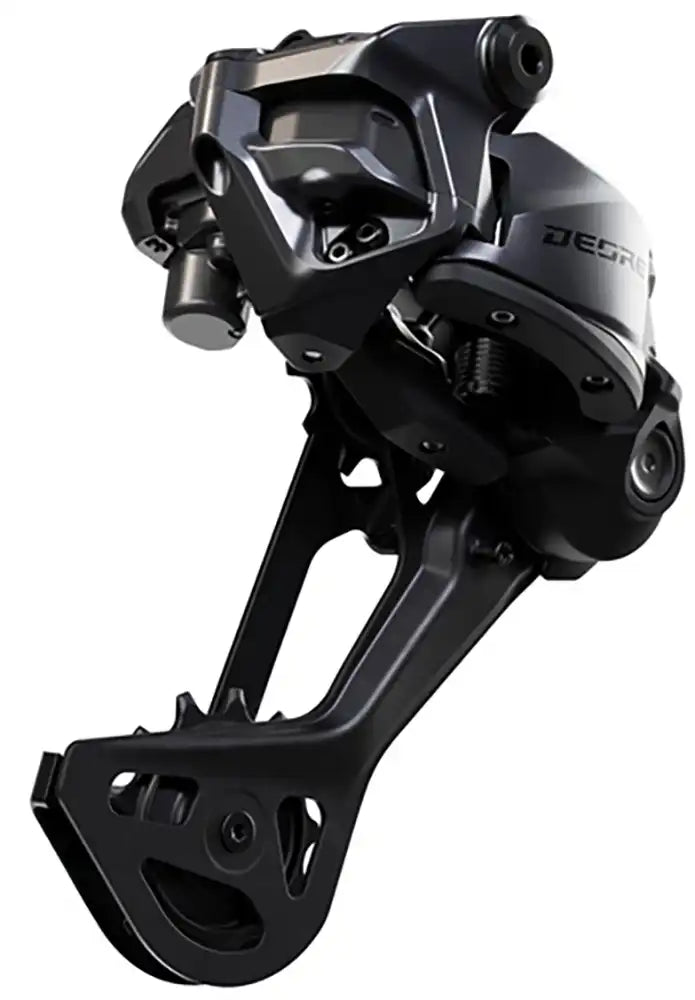 Shimano Deore Di2 M6260 eMTB 11-speed rear derailleur for mountain bikes, showing the black and silver component with branding.