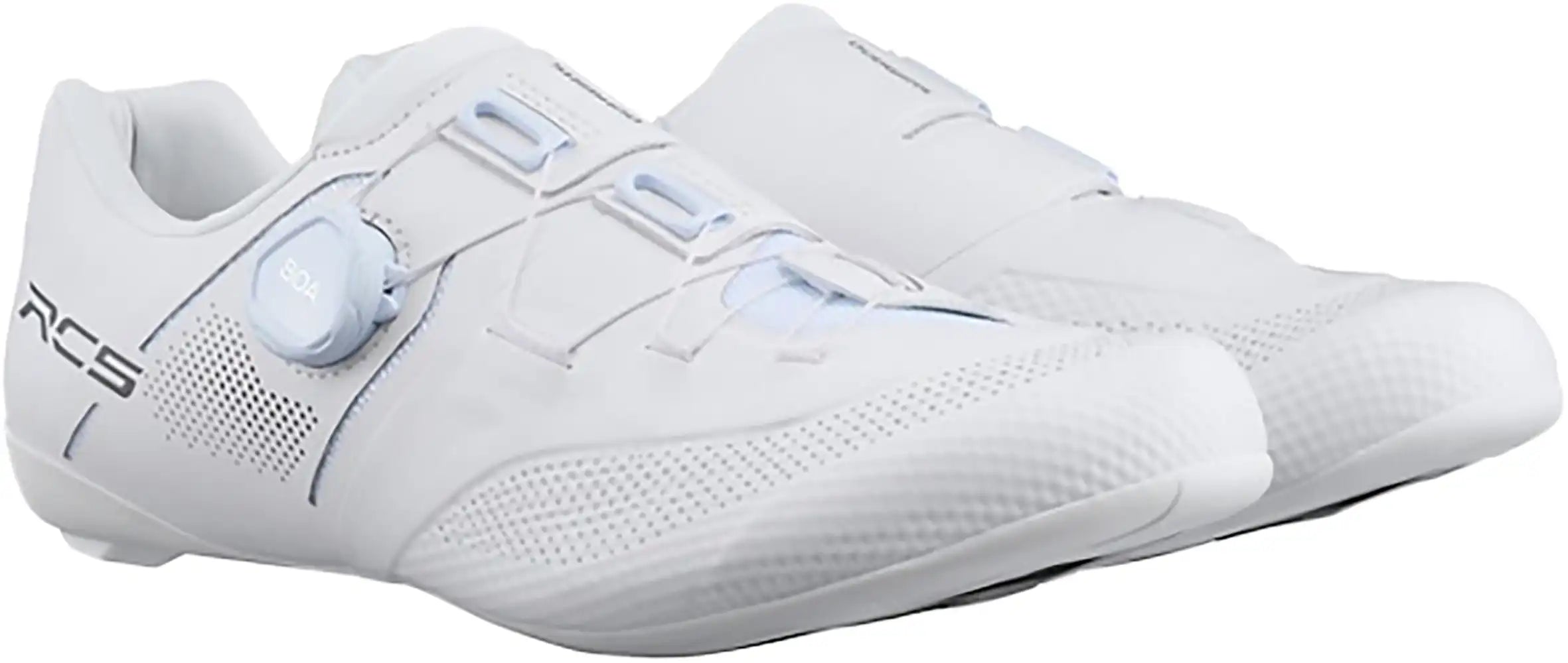 Shimano RC503 men's road cycling shoes featuring a black design with breathable mesh and secure strap closures.