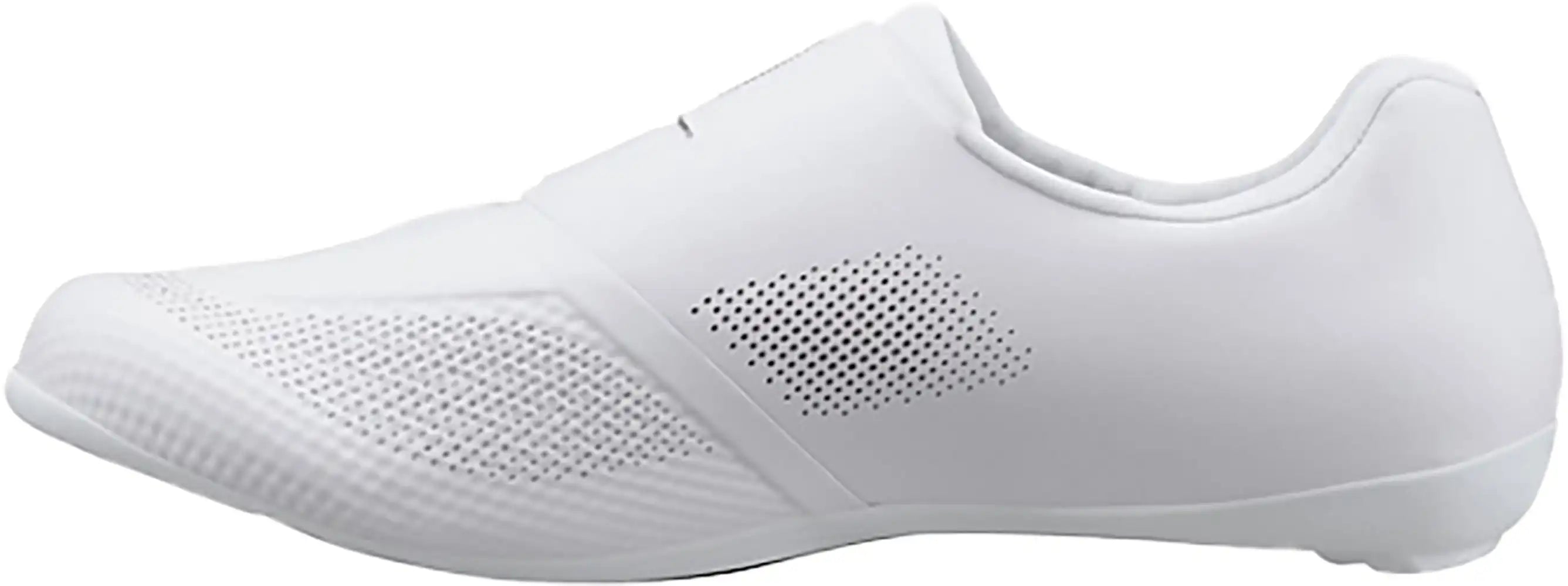Shimano RC503 women's road cycling shoes with black and white design, featuring breathable mesh and secure closure straps.