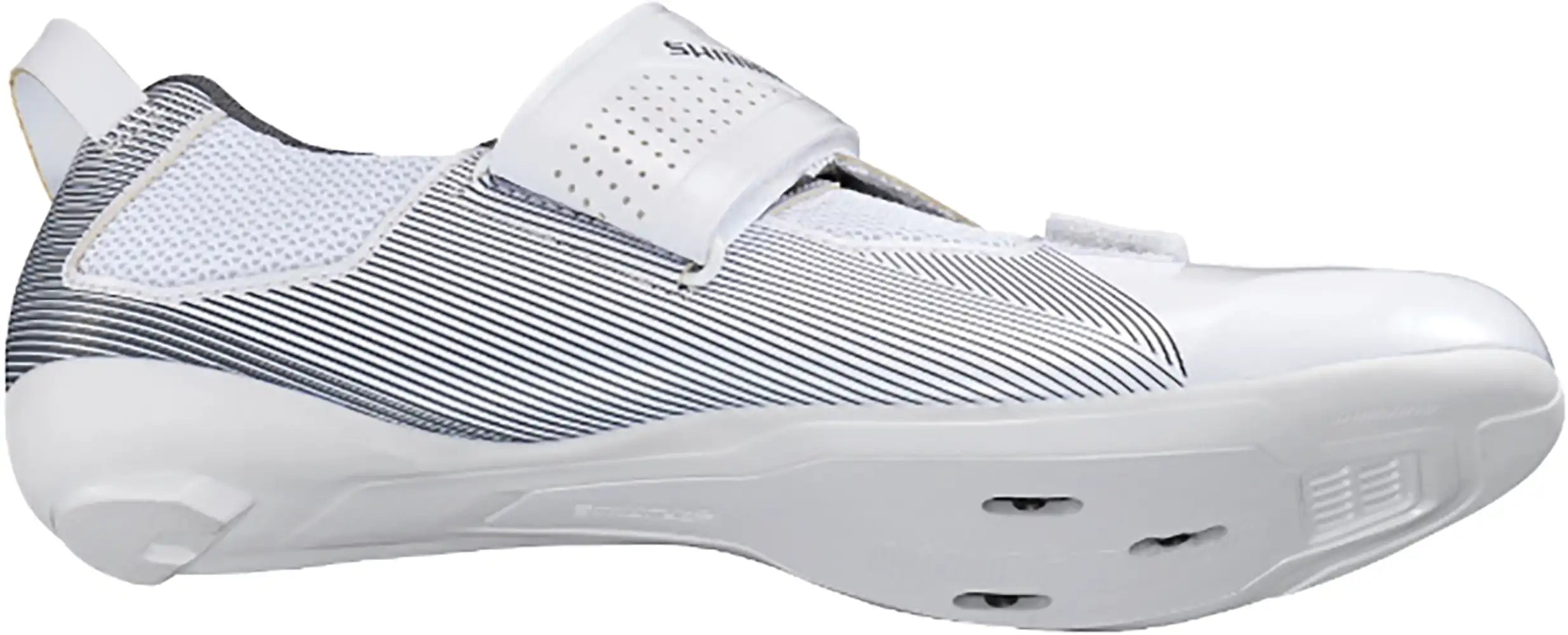 Shimano TR501 men's triathlon shoes with breathable mesh and secure fastening system, designed for racing and training.