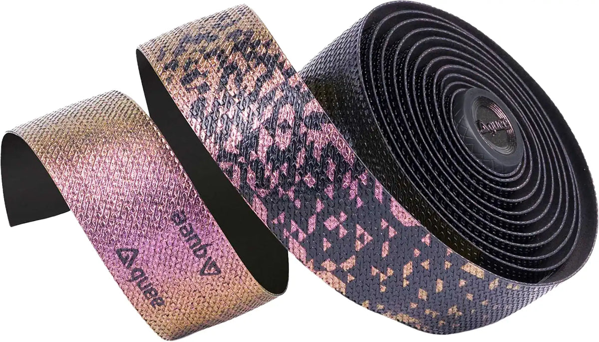 Guee SL Dual Metallic Handlebar Tape in metallic finish, designed for bike handlebars, featuring a sleek, durable accessory by Guee.