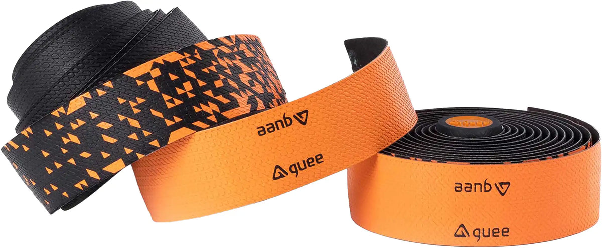 Guee SL Dual Handlebar Tape in vibrant orange, designed for bike accessories, featuring dual-layer cushioning for comfortable grip.