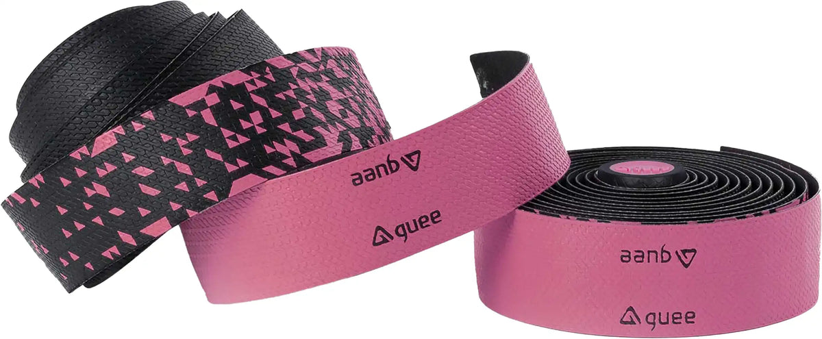 Guee SL Dual Handlebar Tape in pink, cycling accessories for comfortable grip and style on road bikes.