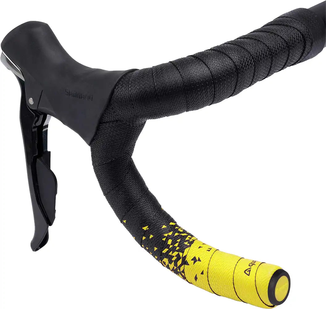 Guee SL Dual Handlebar Tape in yellow, bicycle accessories for grip and comfort on road or mountain bike handlebars.