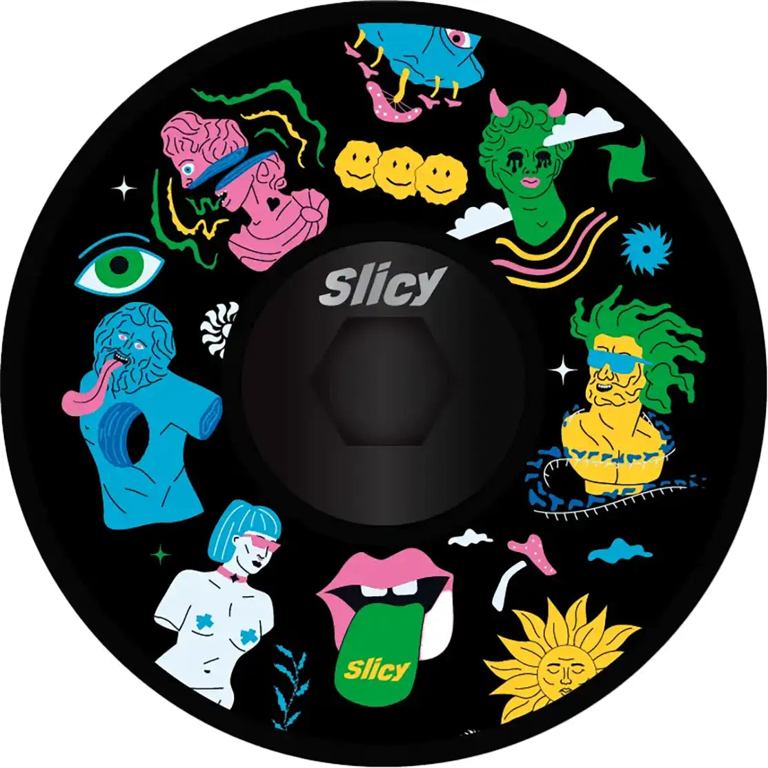 Slicy Fun Cap Handlebar Stem Cap - ABC Bikes