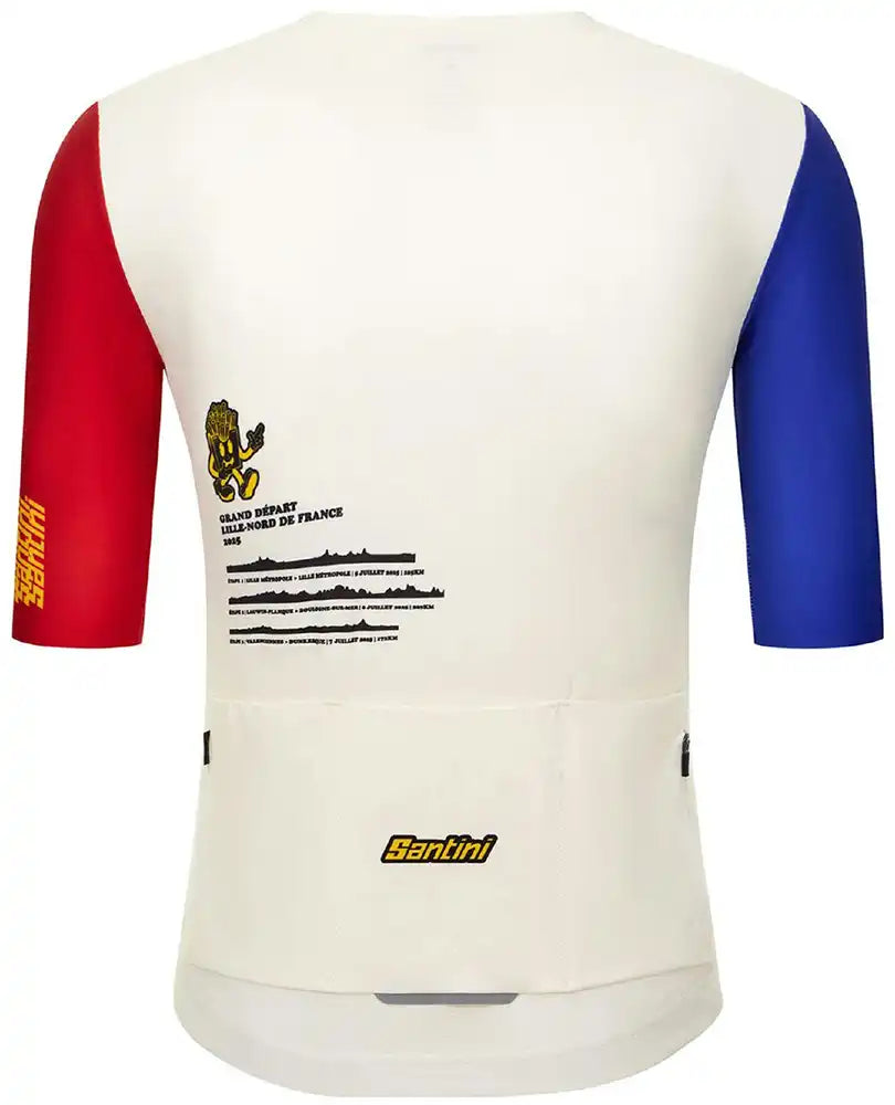 Santini TDF Grand Depart Lille SS Mens Jersey