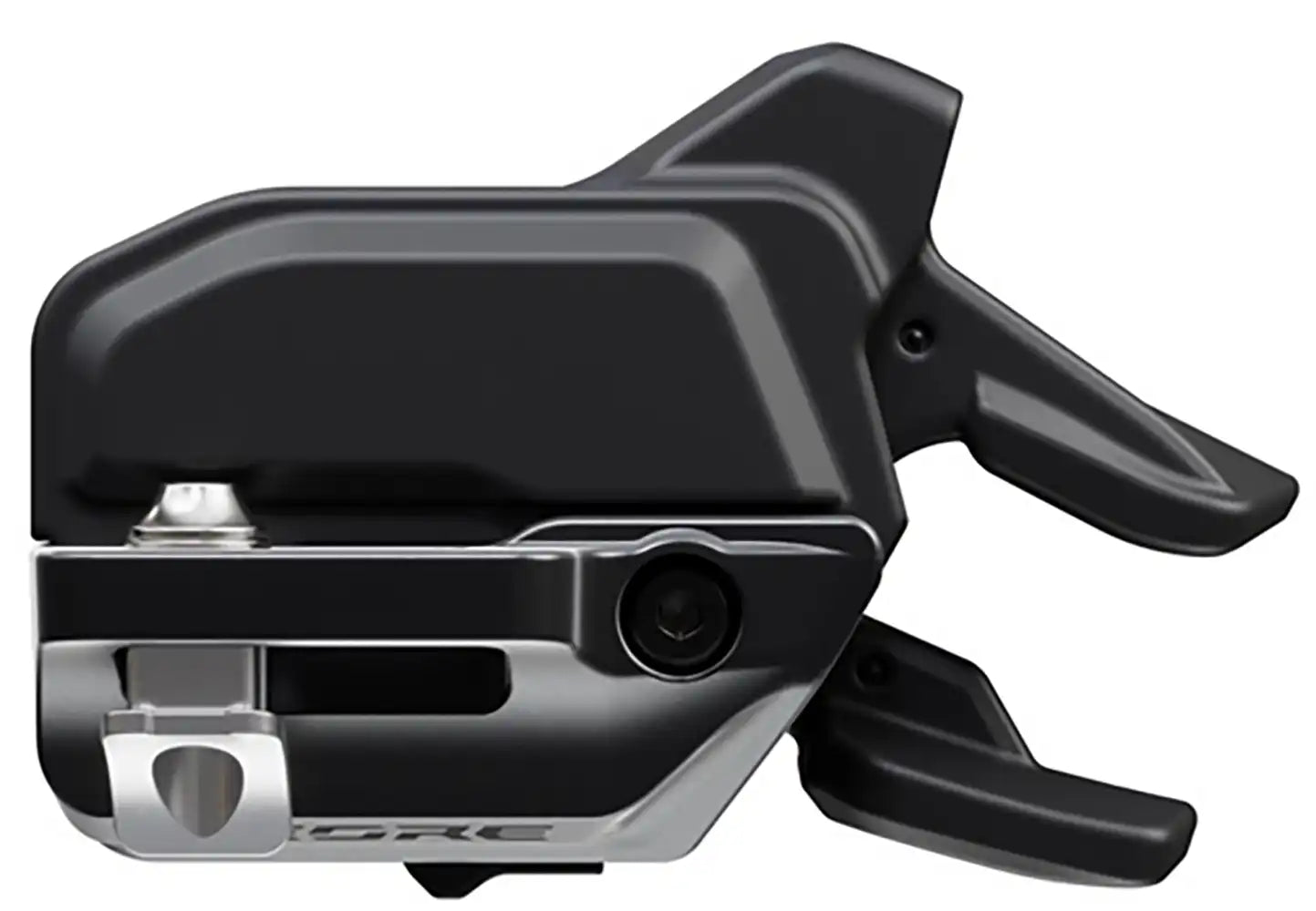 Shimano Deore Di2 M6250 12-speed shifter for bike gear control, showing the sleek ergonomic design and electronic shifting mechanism.