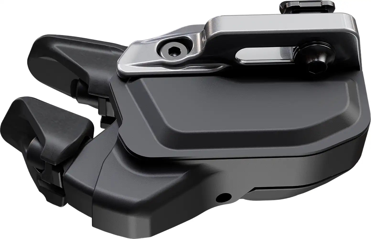 Shimano XTR Di2 M9250 12-speed shifter for mountain bike, showing the ergonomic lever and digital shift components.