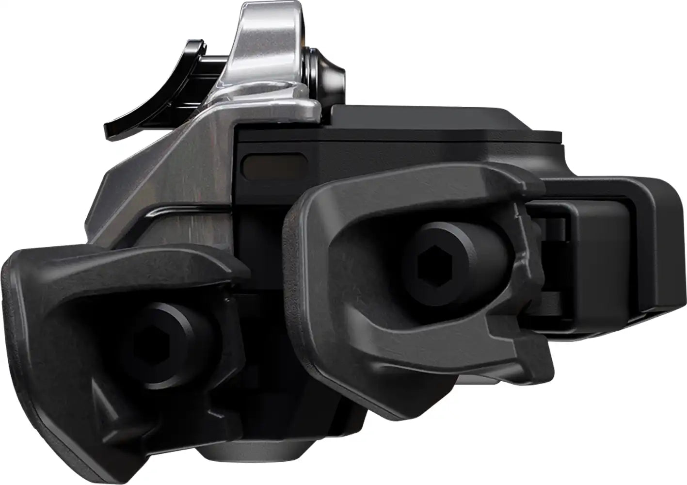 Shimano XTR Di2 M9250 12-speed shifter part, showing the sleek ergonomic design and gear selection buttons.