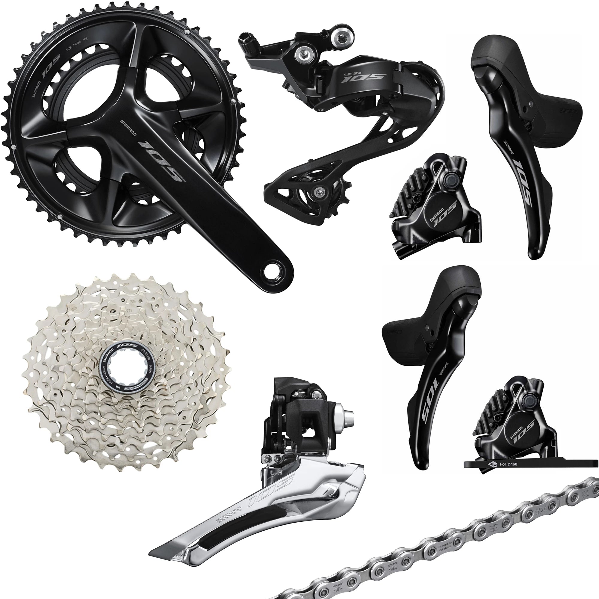 Shimano 105 R7100 12sp Groupset - ABC Bikes