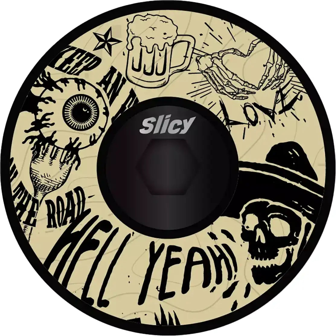 Slicy Fun Cap Handlebar Stem Cap - ABC Bikes