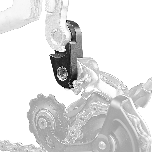 Super B TB-ET06 Rear Derailleur Hanger Extension installed
