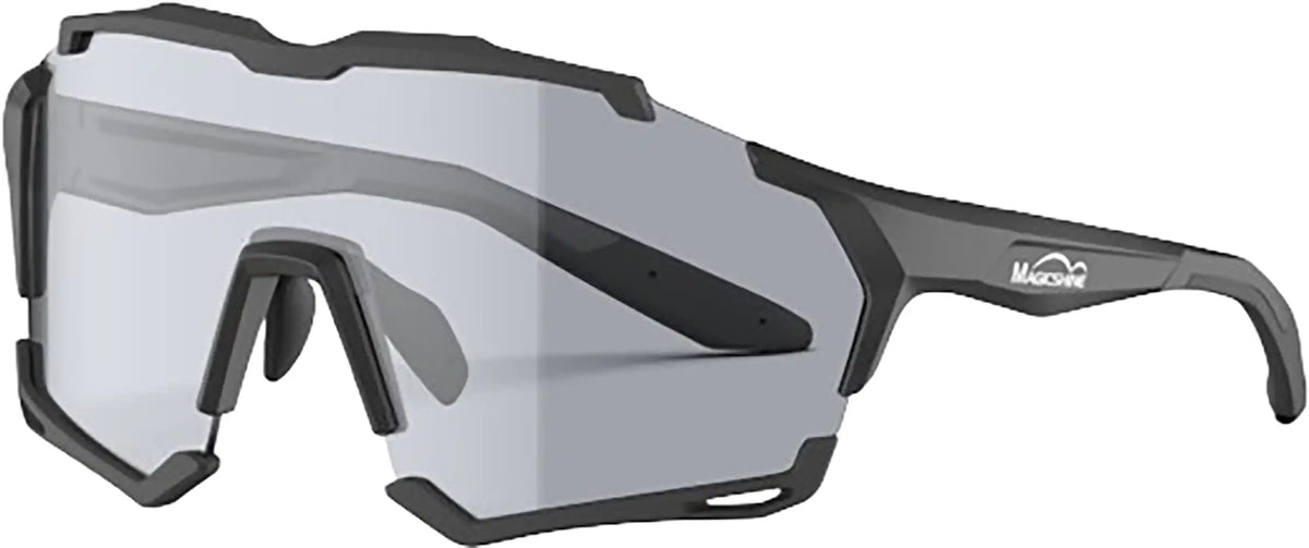 Clear Magicshine Versatiler Glasses, versatile accessories with lightweight frame and adjustable arms for outdoor activities.