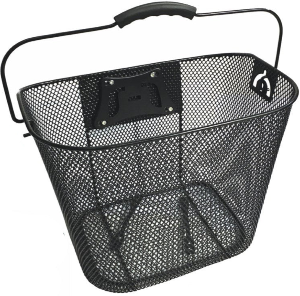 Azur Mesh QR Front Basket accessory with mesh design, ideal for bicycles, showing a sleek, durable front bike basket.