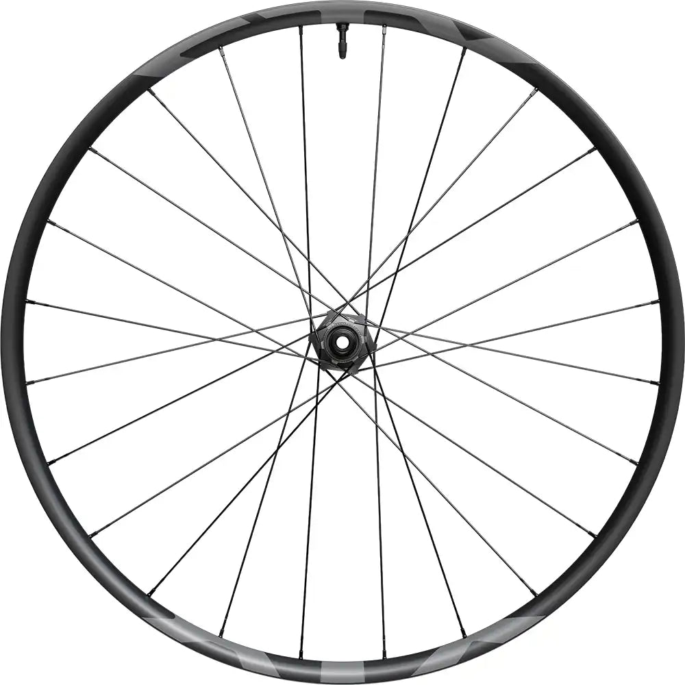 Shimano XTR XC M9200 carbon tubeless disc wheel with red accents, 29-inch mountain bike wheel, shiny black finish, and disc brake compatibility.