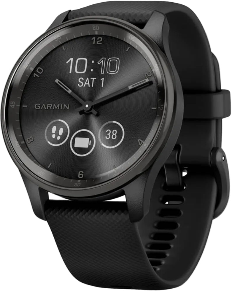 Garmin Vivomove Trend watch accessory featuring a stylish watch face and band design on a white background.