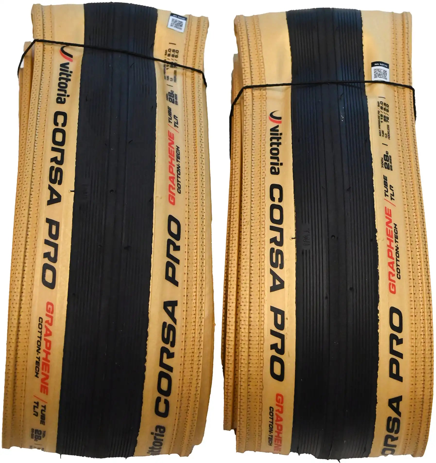 Vittoria Corsa Pro Gold LTD G2 TLR Tubeless Folding Road Tyre Twin Pack - ABC Bikes