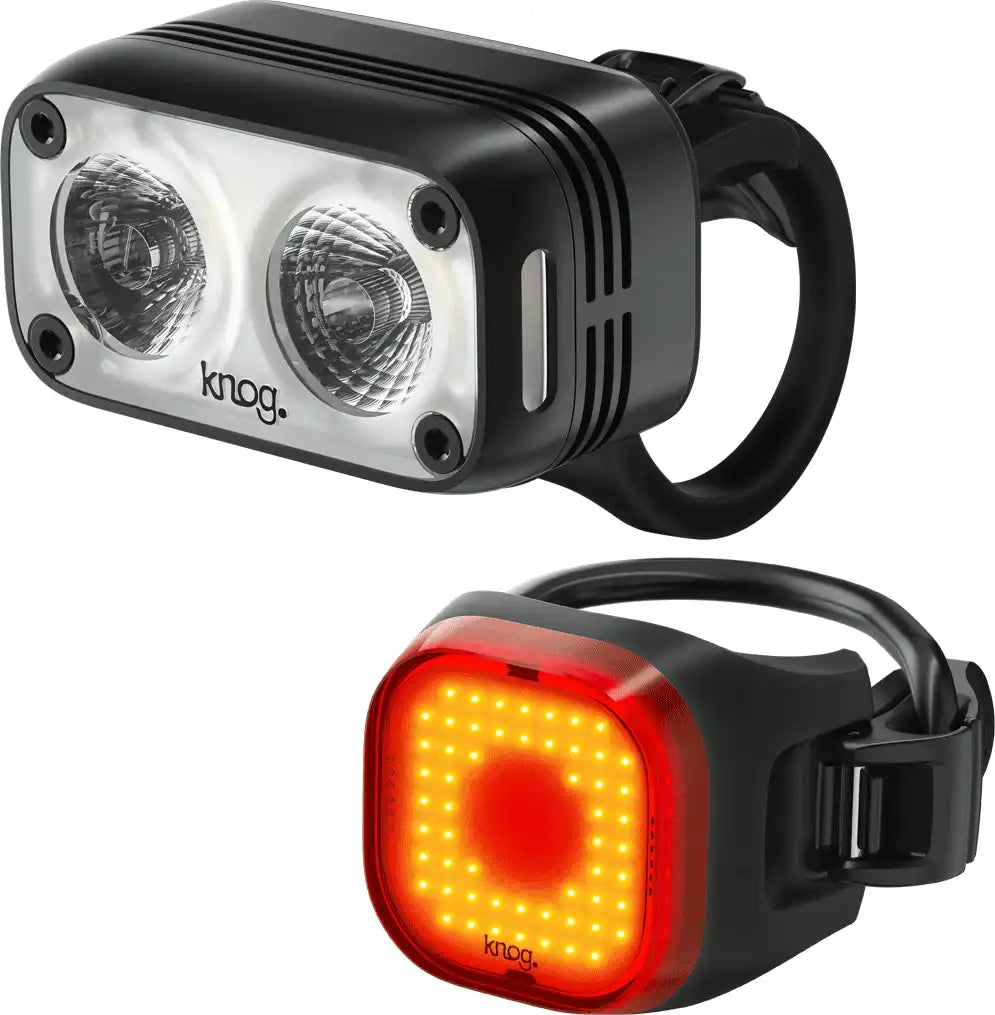 Knog Blinder Road 400 / Blinder Mini Square 30 USB Lightset - ABC Bikes