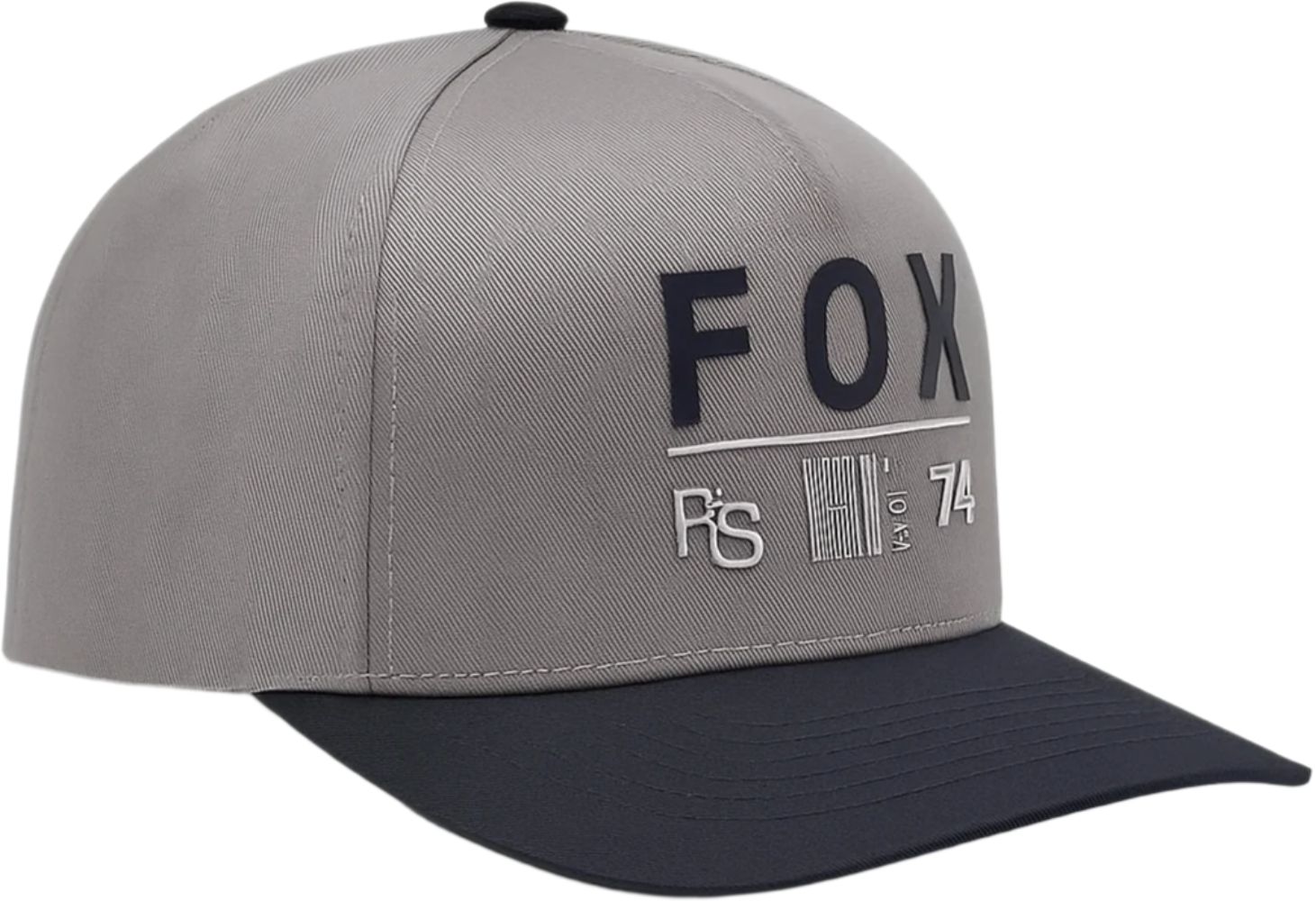 Fox Race Spec Snapback Youth Hat in black with adjustable strap and logo patch on front, casual sportswear accessory.