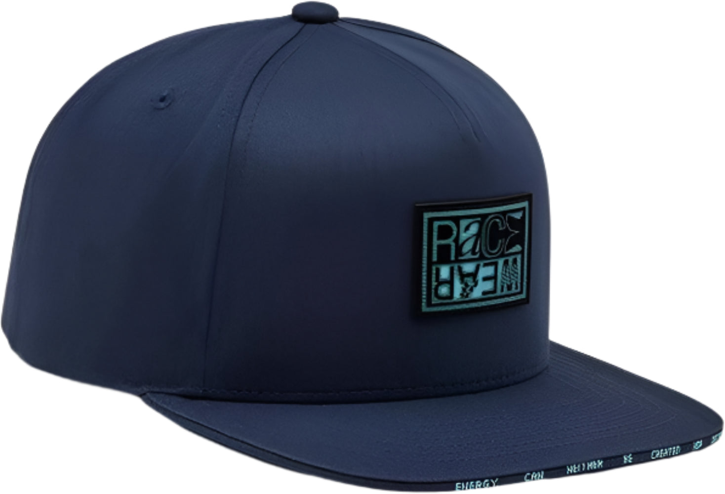 Fox Throttle Snapback Hat, a stylish black snapback cap with adjustable strap and Fox logo, shown on a shopping background.