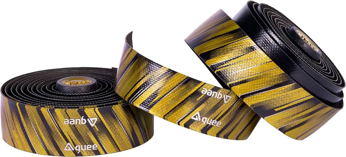 Guee SL Speed handlebar tape in black with white accents, designed for cycling accessories, showing textured surface and branding.