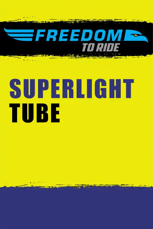 Freedom Superlight Bicycle Tube made of durable rubber, designed for lightweight cycling and easy installation.