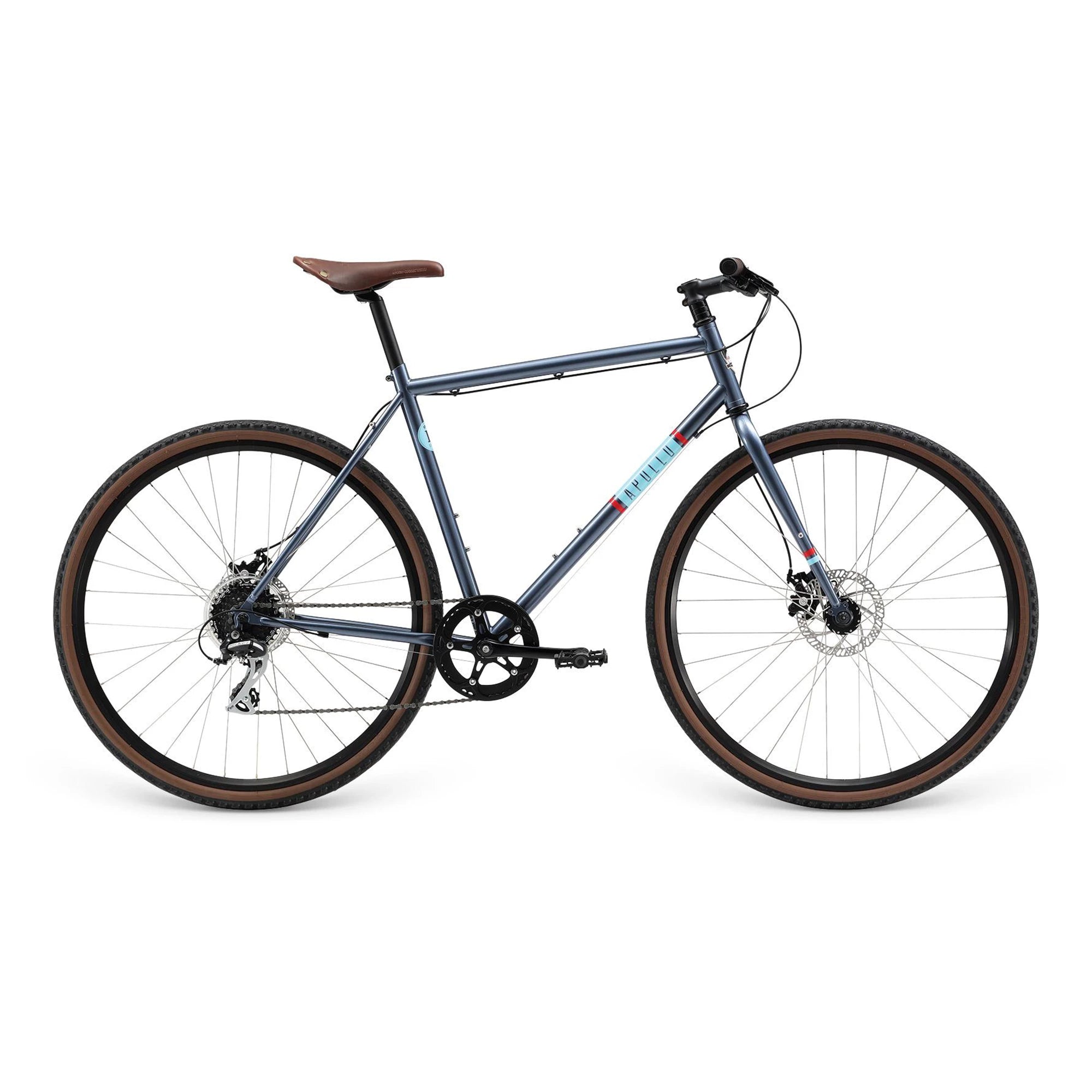 Apollo 2022 Mark II cruiser bike with a sleek frame and comfortable handlebars, designed for casual riding and style.