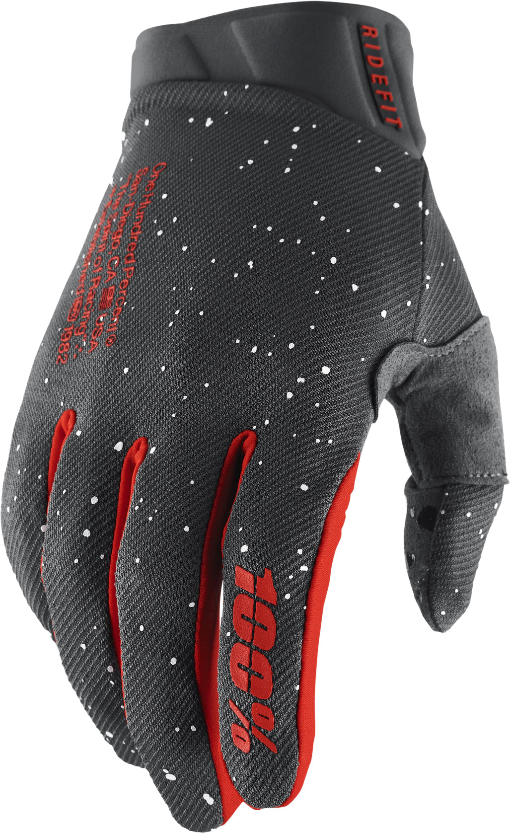 100% Ridefit Mens MTB Gloves - ABC Bikes