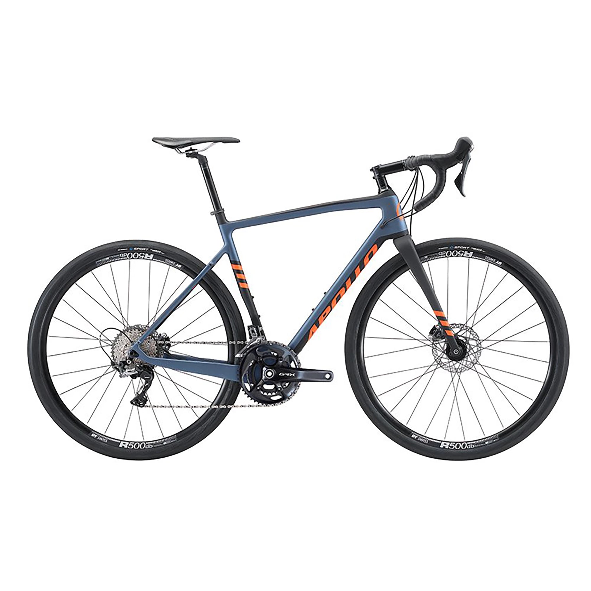 Apollo 2022 Scout 30 gravel bike with lightweight frame, knobby tires, and sleek design, ideal for off-road cycling adventures.
