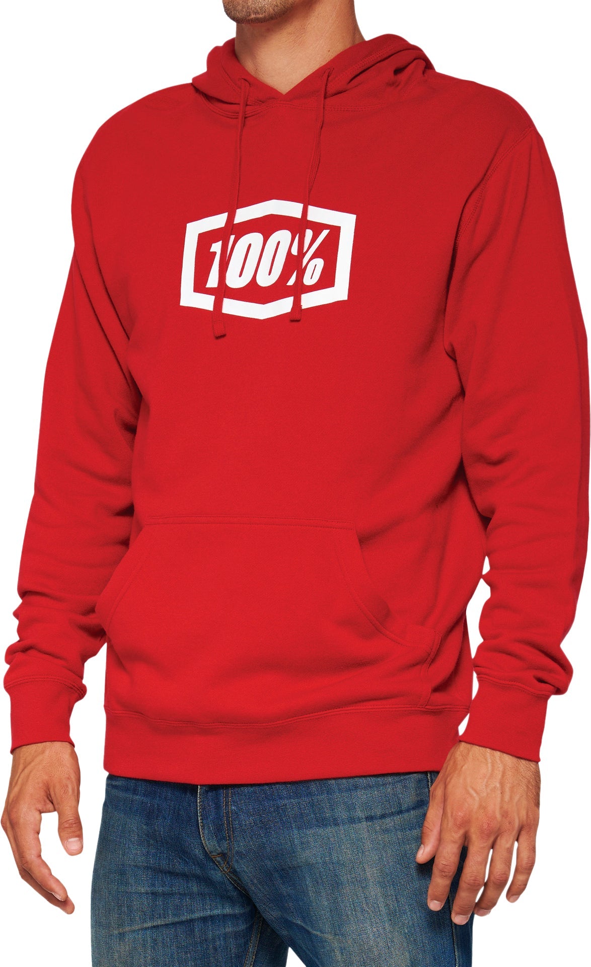 100% Icon Fleece Mens Pullover Hoodie - ABC Bikes