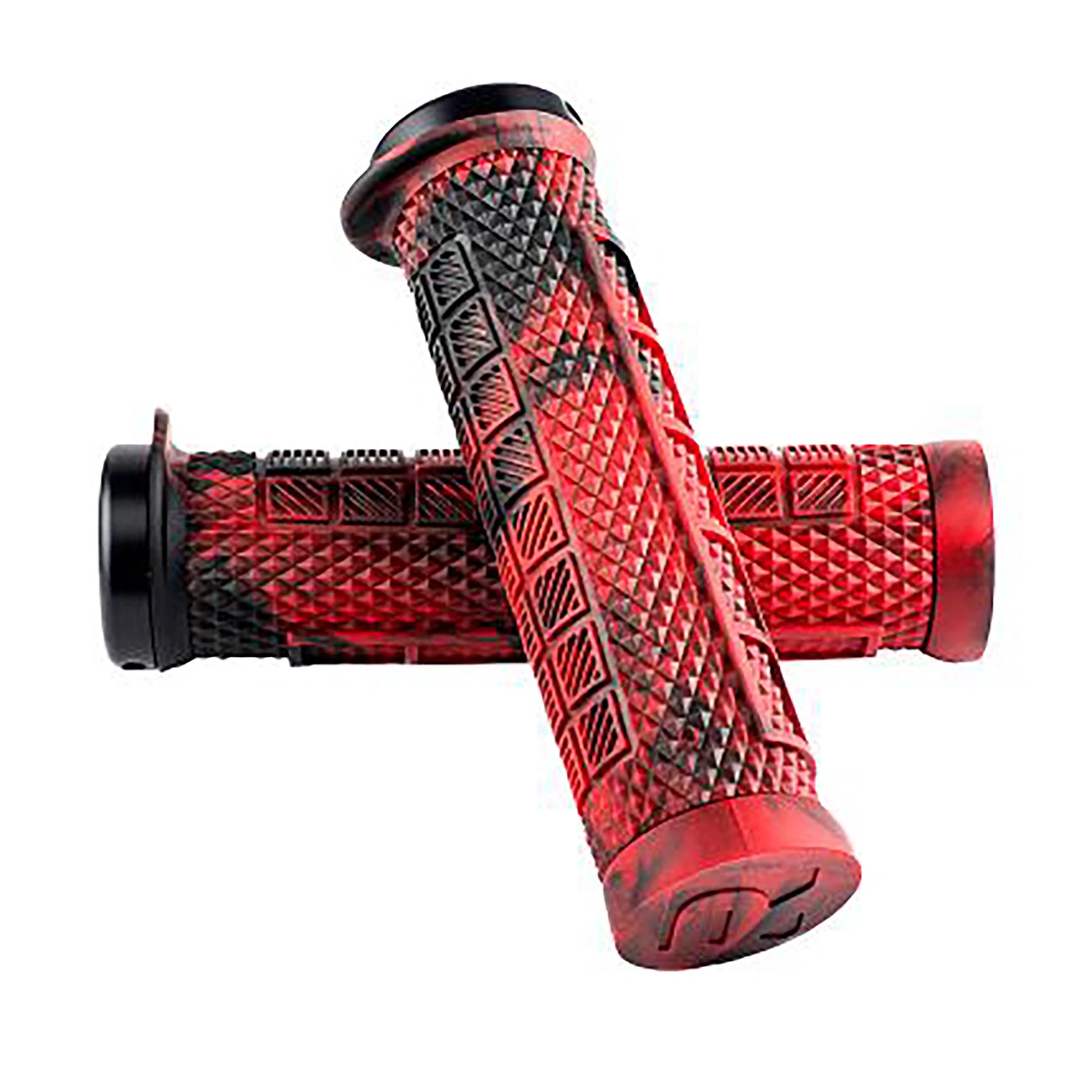 Ryfe Bossa Lock On MTB grips featuring ergonomic design and secure locking mechanism for mountain biking handlebars.