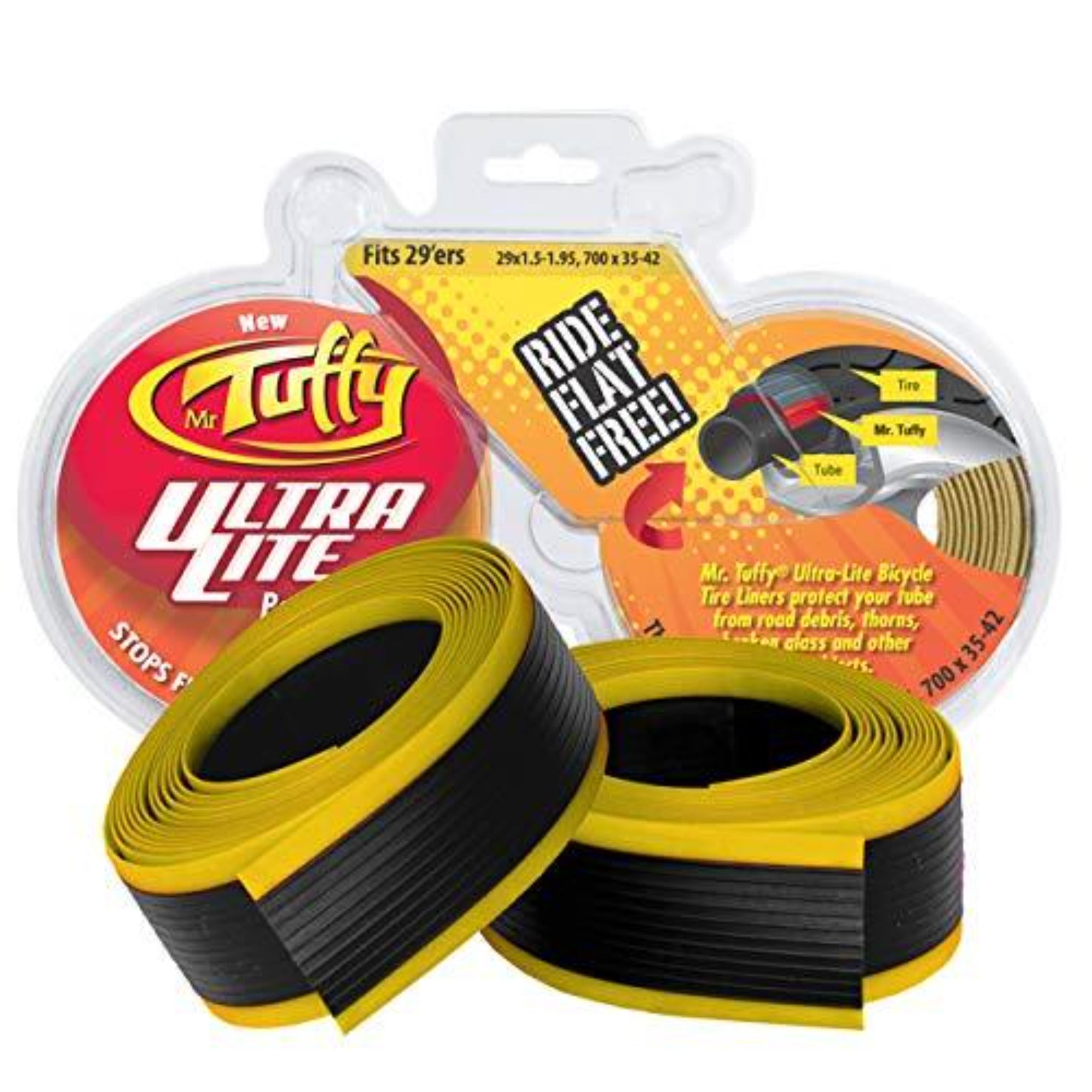 Mr Tuffy Tyre Liner 700 x 35-42 / 29 x 1.5-2.0 Gold | ABC Bikes