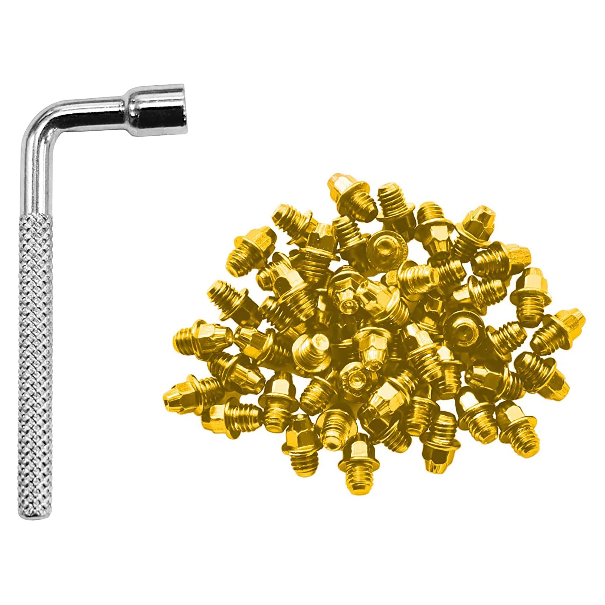 FUNN Ripper/Mamba pedal pins for mountain bike pedals, showing durable metal pins with mounting hardware in close-up view.