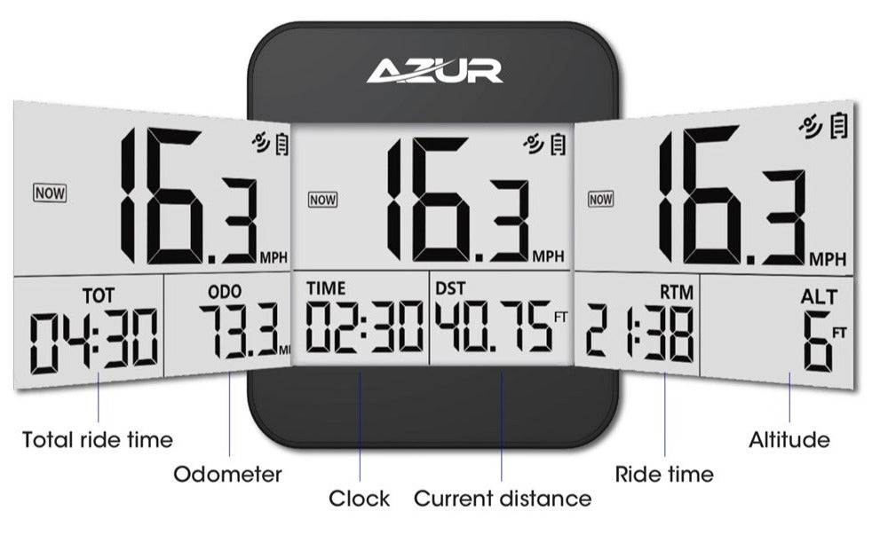 Azur G1 GPS Computer - ABC Bikes
