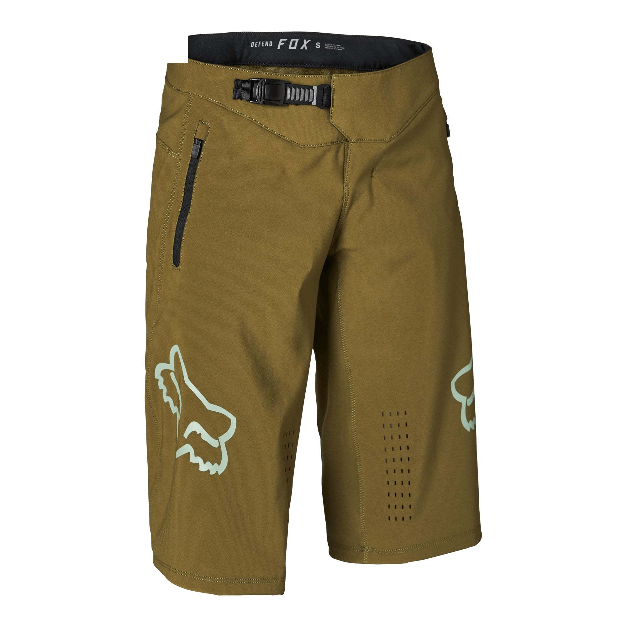 Fox Defend Womens MTB Shorts XS Olive Green | ABC Bikes